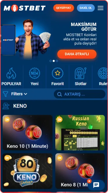 Mostbet Casino Tətbiqi Lotereyası