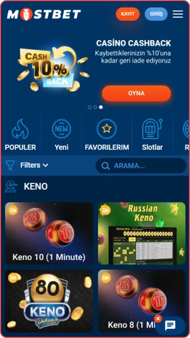 Mostbet Casino Uygulaması Çekilişi