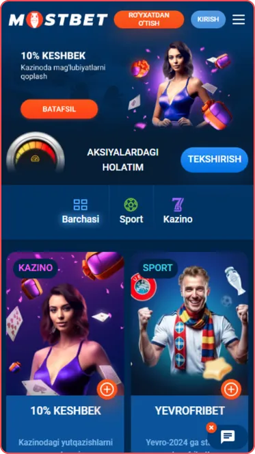 Mostbet Sport ilovasi