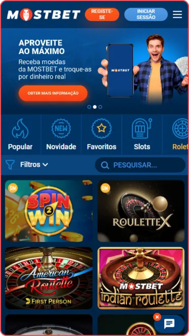 Roleta aplicativo Mostbet Casino