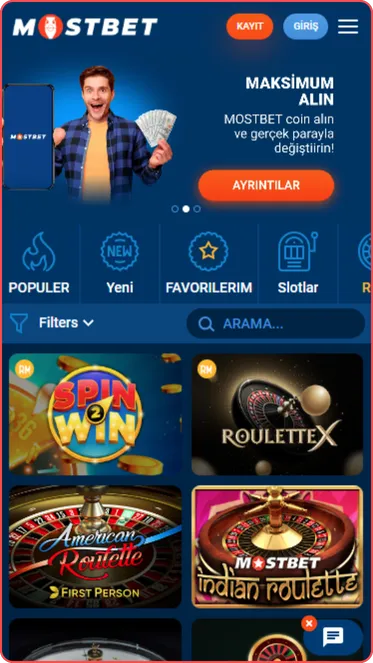 Mostbet Casino Uygulaması Rulet