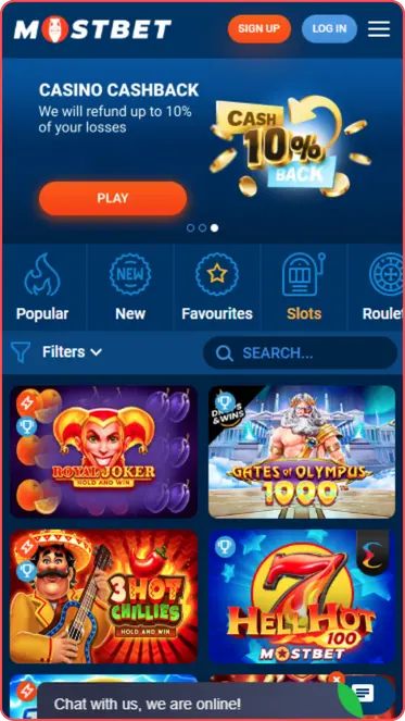 Mostbet Casino App Slots