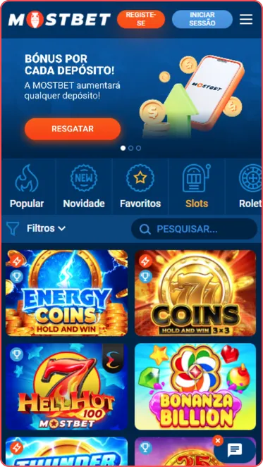 Slots aplicativos cassino Mostbet