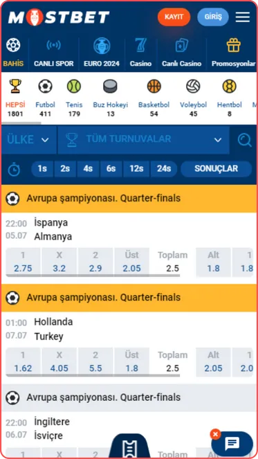 Mostbet Bahis Uygulaması Spor